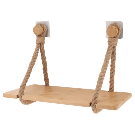 Étagère bambou corde naturelle 20cm Naturel - TENDANCE