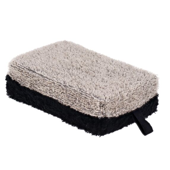 Éponge de bain Polyester/Ramie/PU Noir/Taupe 4cm - TENDANCE