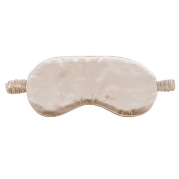 Masque de nuit polyester aspect satin 2cm taupe - TENDANCE
