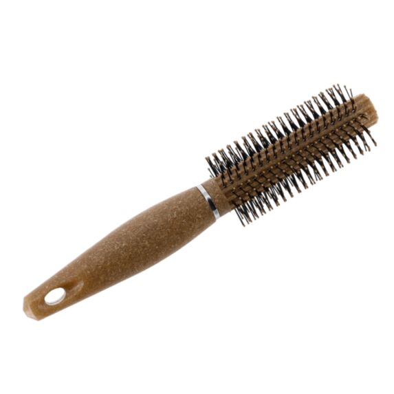 Brosse à cheveux ronde PP/fibre de coco 4,6cm naturel - TENDANCE
