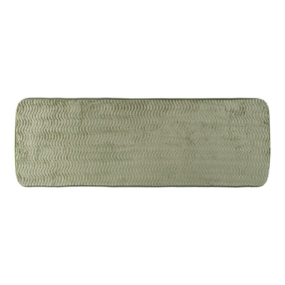 Tapis polyester effet vague 40x120cm kaki - TENDANCE