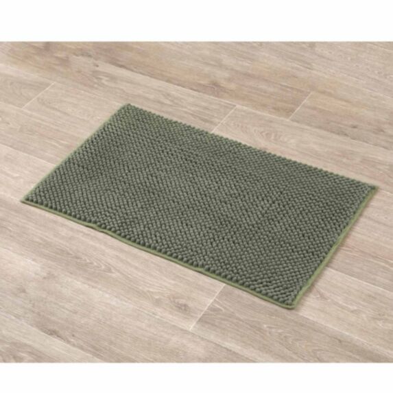 Tapis microfibre boules 50 x 80cm kaki - TENDANCE
