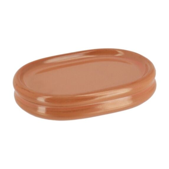Poubelle ABS PVC façon bambou 5L terracotta - TENDANCE