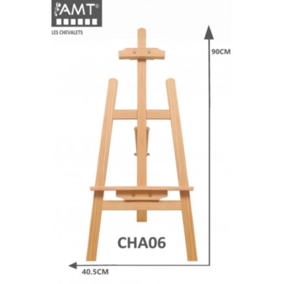 Chevalet Expopro 90 cm sur table bois naturel - AMT