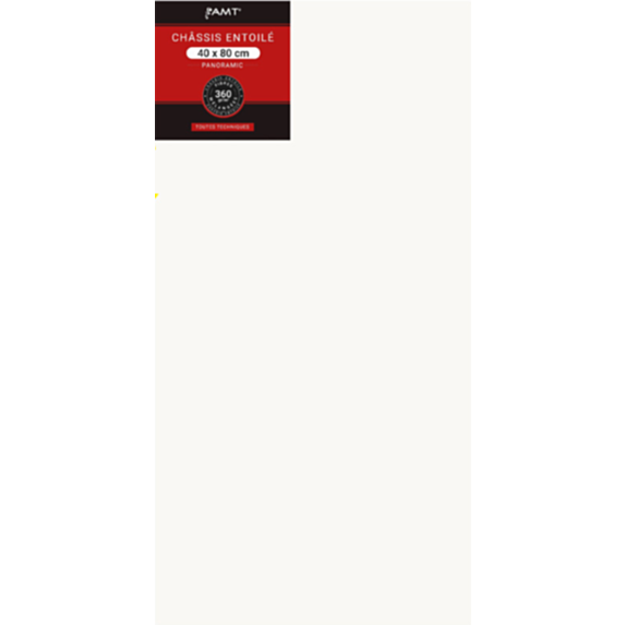 Châssis entoilé 40 x 80 cm 360gr/m² fibres mélangées - AMT