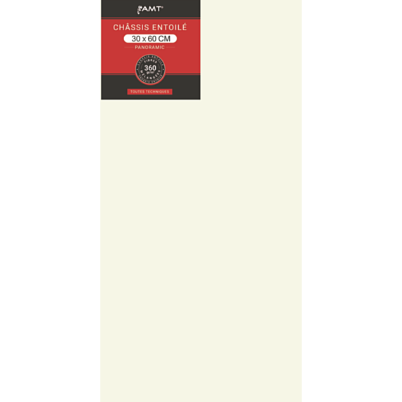 Châssis entoilé 30 x 60 cm 360gr/m² fibres mélangées - AMT