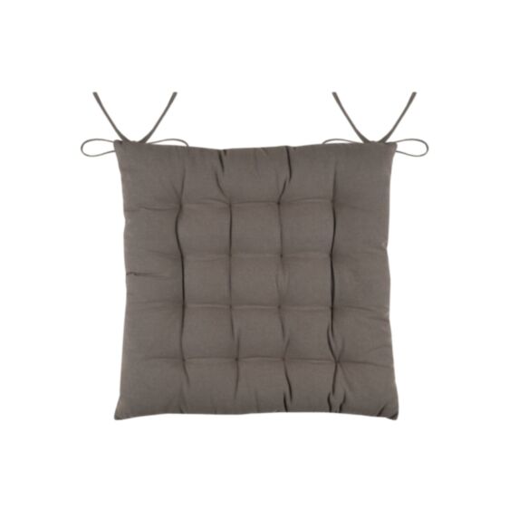 Assise matelassée Duo 38 x 38 cm taupe - STOF