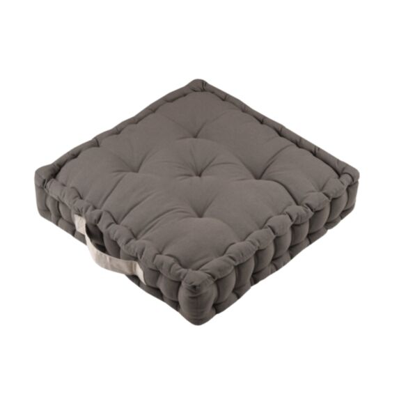 Coussin de sol Duo 45 x 45 x 10 cm taupe - STOF