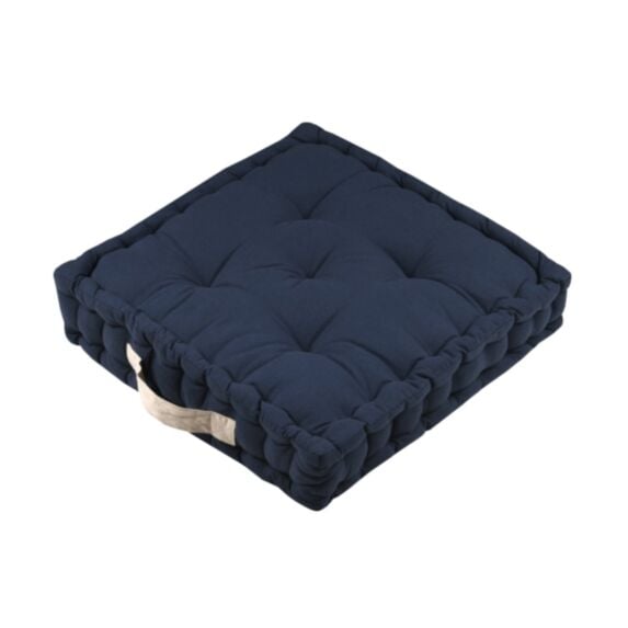 Coussin de sol Duo 45 x 45 x 10 cm marine - STOF