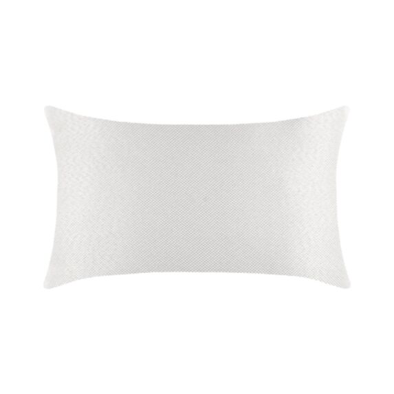 Coussin polyester Copenhague 30 x 50 cm cotelé écru - LOVELY CASA