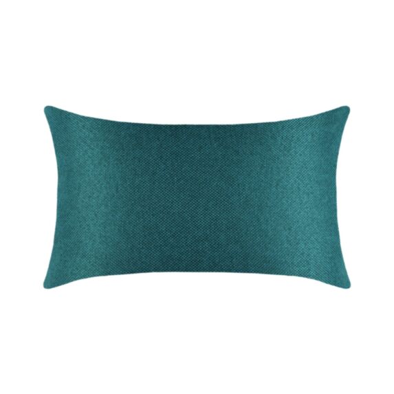 Coussin polyester Copenhague 30 x 50 cm cotelé bleu canard - LOVELY CASA