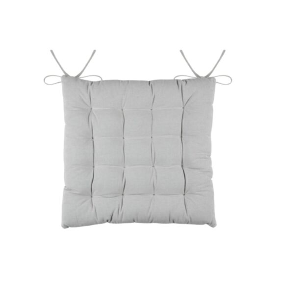 Assise matelassée Duo 38 x 38 cm gris clair - STOF