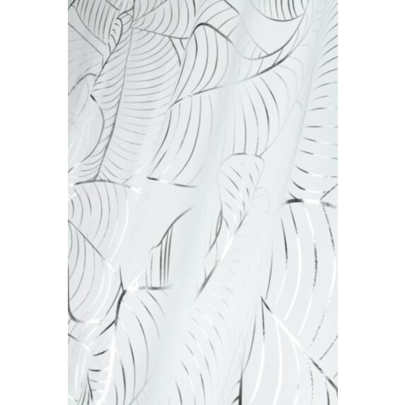 Voilage imprimé Patras 140 x 260 cm blanc/argent - STOF