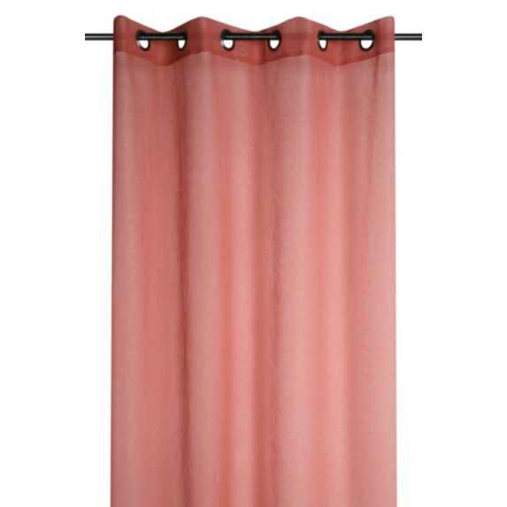 Voilage imprimé Stacy 135 x 260 cm marsala/or - STOF