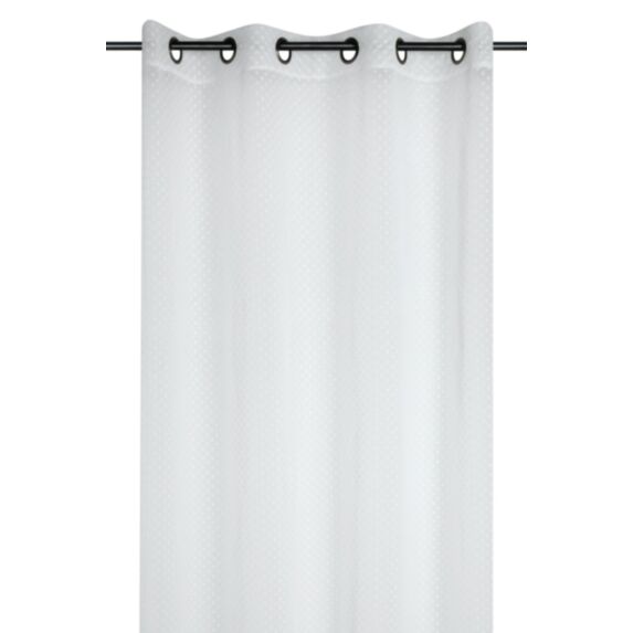 Voilage décoré Armand 135 x 260 cm blanc - STOF