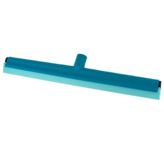 Raclette pour sol 45cm avec mousse et cadre plastique bleu canard/aqua - TENDANCE