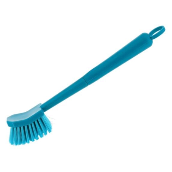 Brosse rectangulaire à vaisselle bleu canard - TENDANCE