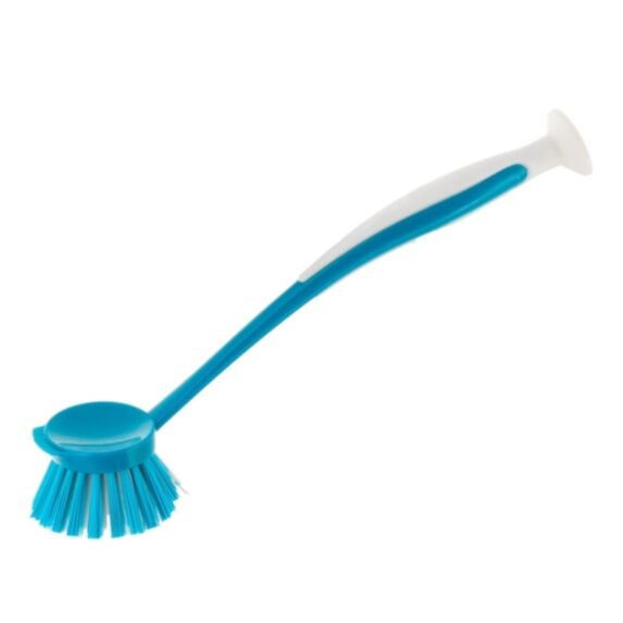Brosse ronde avec manche ventouse pour vaisselle - TENDANCE