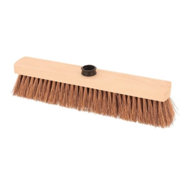 Tête de balai extérieur bois 40cm naturel - TENDANCE