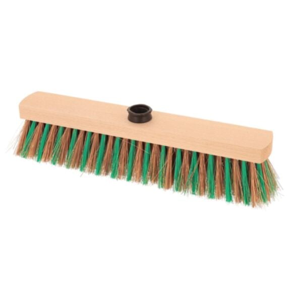 Tête de balai pour extérieur 40cm bois bicolore - TENDANCE