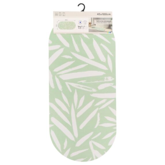 Tapis de bain ovale absorbant 45x100cm sichuan - TENDANCE