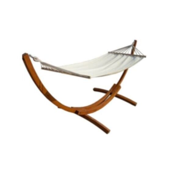 Support hamac en bois/toile lin - PRO LOISIRS