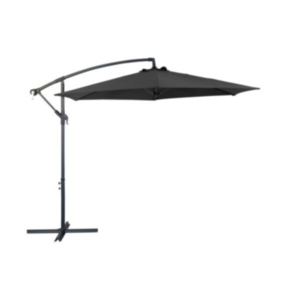 Parasol déporté Ø3 m Eco gris - PRO LOISIRS