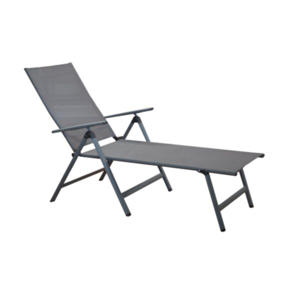 Lit pliant Ciro aluminium gris 107x74cm - PROLOISIRS