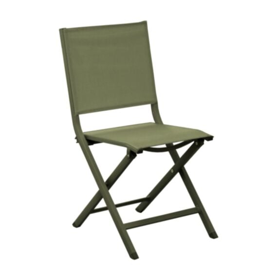 Chaise pliante Thema aluminium 89x53cm vert - PROLOISIRS