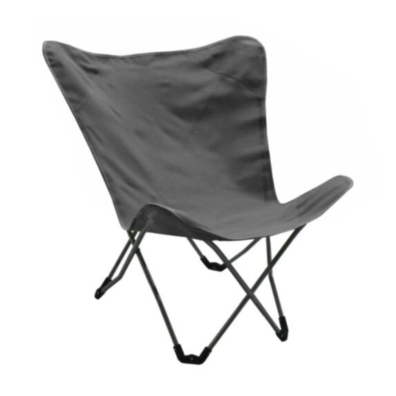 Chaise Florence empilable aluminium + ombrelle 68x34cm gris - PROLOISIRS
