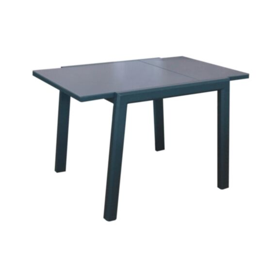 Table Elise aluminium verre 90/170x90 graphite gris - PROLOISIRS