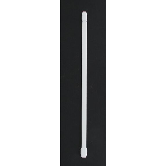 Lot de 2 tringles extensible ovale 30 x 40 cm - blanc