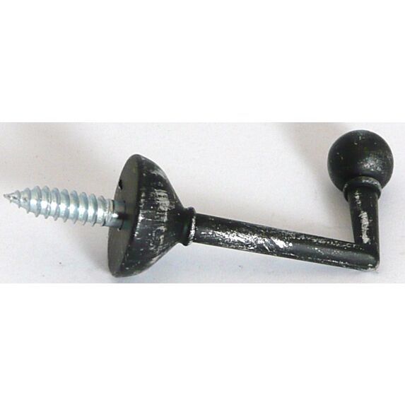 Lot de 2 gonds droit 50 mm - noir/argent