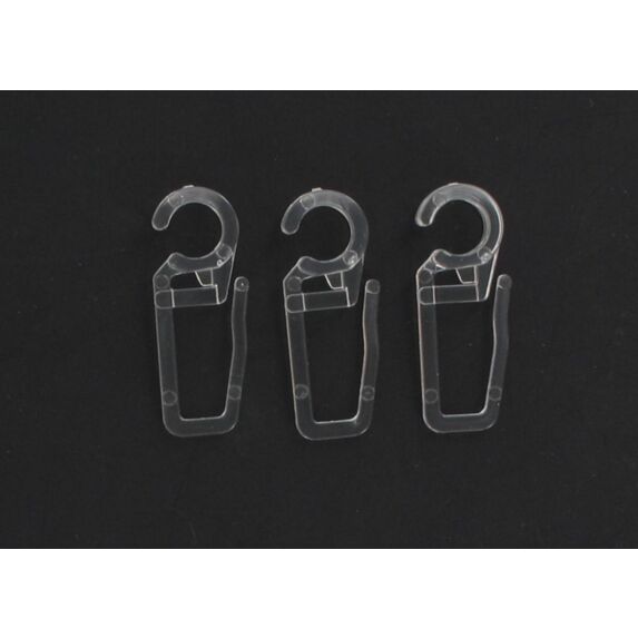 Lot de 10 agrafes plastique ⌀ 20 - transparent