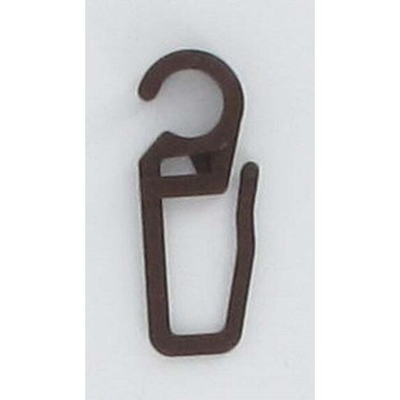 Lot de 10 agrafes plastique ⌀ 20 - marron