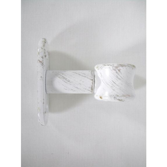 Lot de 2 supports simple ⌀ 20 50 mm - blanc/or