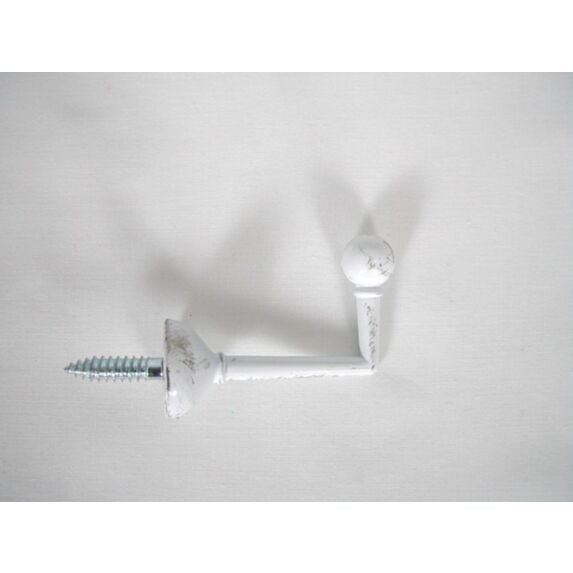 Lot de 2 gonds droit 50 mm - blanc/or
