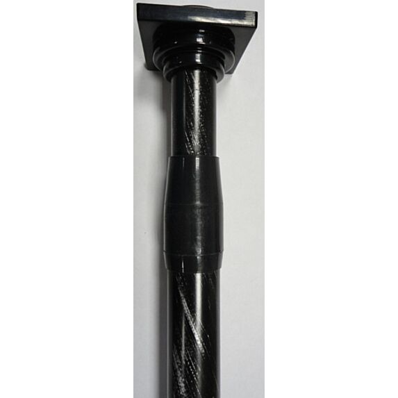 Tringle extensible entre-murs ⌀ 22 70-120 cm - noir et argent