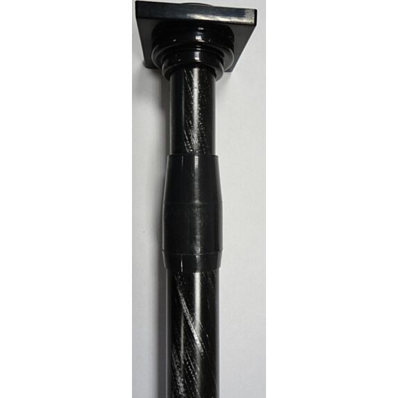 Tringle extensible entre-murs ⌀ 22 110-200 cm - noir et argent