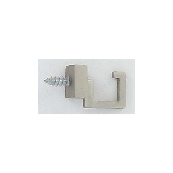 Lot de 2 gonds crosse carré  - argent mat
