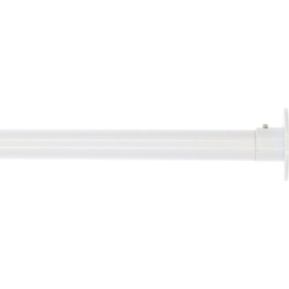 Barre de penderie extensible 60-90cm blanc Ø20mm - LUANCE