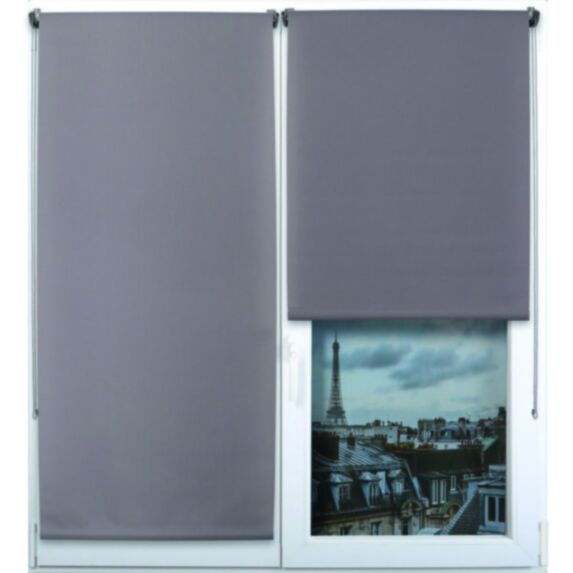 Store enrouleur tamisant 45 x 90 cm gris - LUANCE 