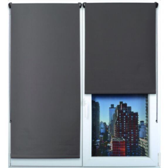 Store enrouleur occultant 60 x 90 cm chocolat - LUANCE 