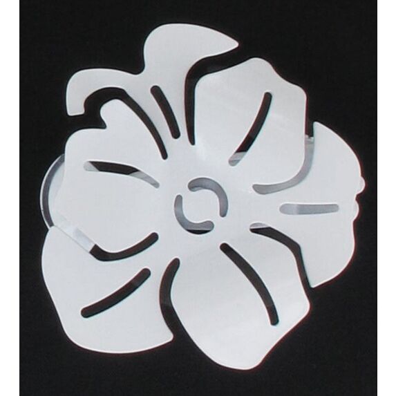 Lot de 2 pincess en métal Coquelicot  - blanc