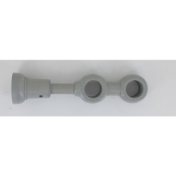 Support double ⌀ 28 - gris