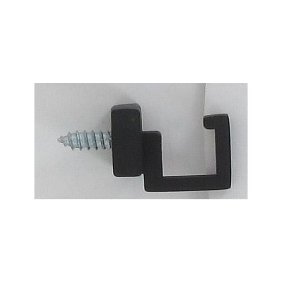 Lot de 2 gonds crosse carré  - noir mat
