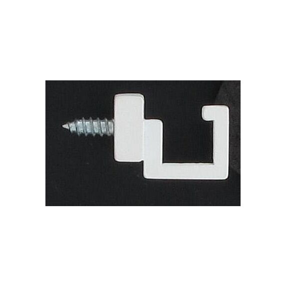 Lot de 2 gonds crosse carré  - blanc mat