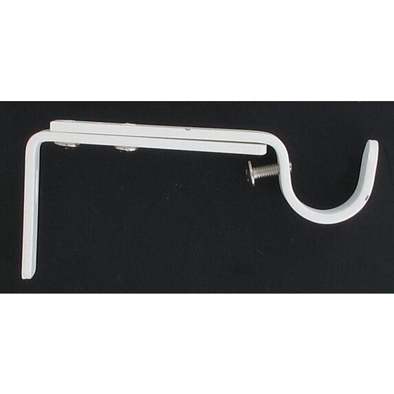 Lot de 2 supports gouttière extensible ⌀ 20 110-150 mm - blanc mat