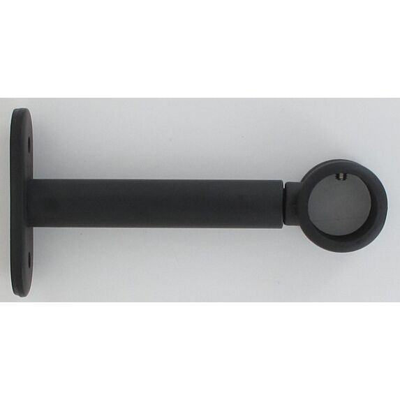 Lot de 2 supports simple ⌀ 20 90 mm - noir mat