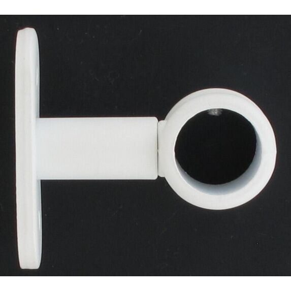 Lot de 2 supports simple ⌀ 20 50 mm - blanc mat